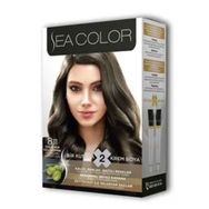 Sea Color 2 Tüp Yoğun Açık Küllü Kumral No:8.11 Krem Saç Boyası Seti