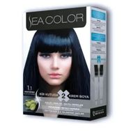 Sea Color 2Li Krem 1/1 Mavi Siyah 2 Set Saç Boyası
