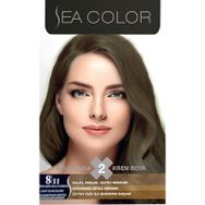 Sea Color 8.11 Yoğun Açık Küllü Kumral İki Tüplü Set Saç Boyası