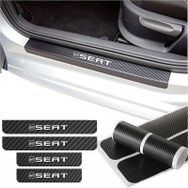 Seat Alhambra 4 Adet Karbon Kapı Eşiği Sticker