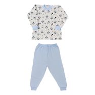 Sebi 2405 Mavi Bebek Pijama Takımı
