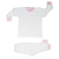 Sebi 2406 Krem-Pembe Bebek Pijama Takımı
