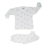 Sebi 2408 Beyaz Bebek Pijama Takımı