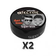 Sector 2x150 ml Hairmate Superwax Islak Görünüm Siyah Wax