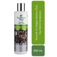 Seed Natural Herbs Shea Butter Hibiscus Kıvırcık ve Dalgalı Saçlara Özel 250 ml Saç Bakım Şampuanı
