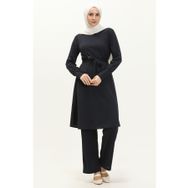 Sefamerve 0690-08 Lacivert Kadın Tunik Pantolon İkili Takım