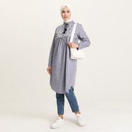 Sefamerve 3007-02 Lacivert Kadın Tunik