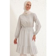 Sefamerve 4343-05 Beyaz Siyah Kadın Tunik