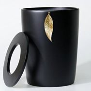 Selim Leaf Siyah Altın Çöp Kovası