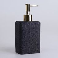 Selim Linen Siyah Sıvı Sabunluk