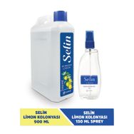 Selin 80 Derece 900 ml + 150 ml Sprey Şişe Limon Kolonyası