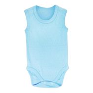 Sema Baby Mavi 0-6 Ay Jakarlı Askılı Body