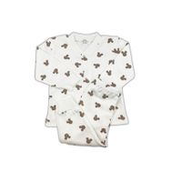 Sema Baby Mickey Mouse 0-3 Ay Ekru Bebek Pijama Takımı