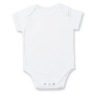 Sema Baby Yarım Kol Beyaz Prematüre Penye Çıtçıtlı Badi