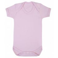 Sema Baby Yarım Kol Pembe Prematüre Penye Çıtçıtlı Badi