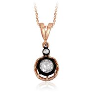Sembol Gold 0.50 Karat Elmas Tektaş Kolye