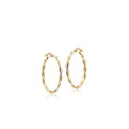Sembol Gold 14 Ayar 3,0 cm Burma Altın Halka Küpe