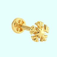 Sembol Gold 14 Ayar Altın Kartanesi Tragus Piercing