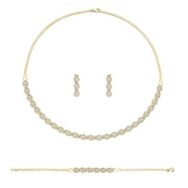 Sembol Gold 14 Ayar Çiçekli Dolunay 22.00 gr Zincir Set