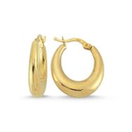 Sembol Gold 2.0 cm 14 Ayar Altın Damla Halka Küpe