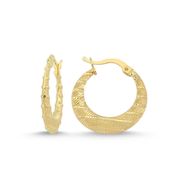 Sembol Gold 2.1 cm 14 Ayar Altın Halka Küpe