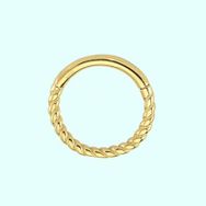Sembol Gold Burgu 14 Ayar Altın Halka Piercing
