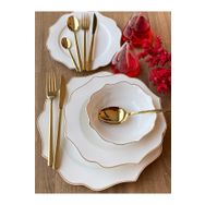 Sembol Negro Gold 6 Kişilik 24 Parça Yemek Takımı
