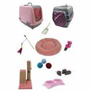 Sennedilersen 10'lu 50 x 39 x 37 cm Pembe Kedi Tuvaleti ve Kedi Başlangıç Seti