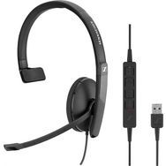 Sennheiser SC130 USB CTRL Siyah Mono Kulak Üstü Kulaklık
