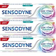 Sensodyne 3x75 ml Çok Yönlü Koruma Plus ve Hassasiyete Karşı Koruma Ferah Nefes Diş Macunu