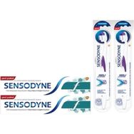 Sensodyne F 2x100 ml Diş Macunu + 2 Adet Yumuşak Diş Fırçası