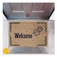 Sepet Budur P-2420 Dekoratif Dijital Baskı Welcome Kapı Önü Paspası