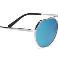 Serengeti Shelby SS533004 54 Unisex Gümüş Geometrik Çerçeve Güneş Gözlüğü