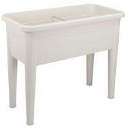 Serinova AB01 60 lt Beyaz Ayaklı Bahçe Saksısı