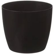 Serinova YK01 Siyah 11 cm 0.68 lt Yakut Saksı No:1 Drenaj Aparatı ile Birlikte