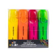 Serve Berry 4'lü Mini Fosforlu Neon Kalem Seti