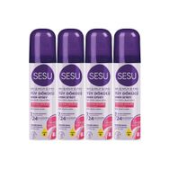 Sesu Hassas Ciltler 4x150 ml Tüy Dökücü Köpük Sprey