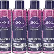Sesu Shimmering Body Oil 4x150 ml Simli Cilt Bakım Yağı