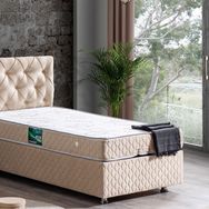Setay Mobilya 100x200 cm Bej Vita Baza Başlık ve Comfort Yatak Seti