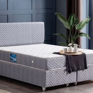Setay Mobilya 180x200 cm Gri Kristal Baza Başlık ve Orthosoft Yatak