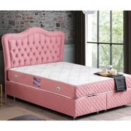 Setay Mobilya 180x200 cm Pembe Camelli New Baza Başlık ve Yatak Seti