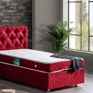 Setay Mobilya 90x200 cm Bordo Vita New Baza Başlık ve Comfort Yatak Seti