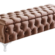Setay Mobilya Cappy Bench Sandıklı Bej 90x40 cm Yatak Ucu Pufu