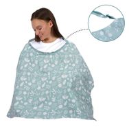 Sevi Bebe ART-6372 Yaprak Desen Tokalı Emzirme Örtüsü