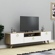 Sezeray Ece Safir Meşe Beyaz Tv Ünitesi