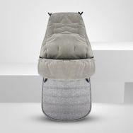 Shalwinn Cosytoes Footmuff Astarlı Evrensel Uydurma Gri Puset ve Bebek Arabası Ayak Tulumu