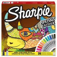 Sharpie Fine Permanent 20li Karışık Kutu Gergedan Markör Kalem Seti