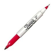 Sharpie Twin Çift Uçlu Permanent Kırmızı Markör
