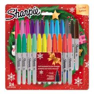 Sharpie Yılbaşı Temalı Karışık 24'lü Fine Kalıcı Marker