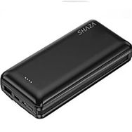 Shaza 4'ü 1 Arada 20.000 MAH Smart Chip Siyah Powerbank